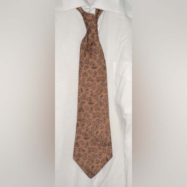 Vintage 1970s A Bretanha Paisley Silk TieMade In Switzerland